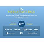 The Productivity Pack - $490+ in scripts to apps: Pocket™, LastPass, Wunderlist, Quip, UberConference and NYT all for $69.99