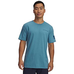 Under Armour Men's Freedom Banner Short Sleeve T-Shirt (Boundless Blue / Wham Blue)