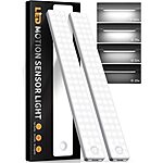 Magnetic Battery Powered Light, motion activated, USB-C rechargable (2-Pack) $6