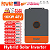 PowMr Split Phase Hybrid Solar Inverter 10KW Rated Power 120/240VAC Output 48V LithiumBattery Dual MPPT Tracker 200A Charger for $1109.51 with code - AEG180