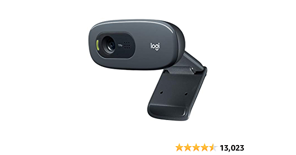 Logitech C270 HD Webcam, HD 720p, Widescreen HD Video Calling, HD Light Correction, Noise-Reducing Mic, For PC/Mac/Laptop/Macbook/Tablet - Black - $19.99