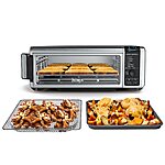 Ninja SP101 Digital Air Fry Countertop Oven with 8-in-1 Functionality, Flip Up &amp; Away Capability for Storage Space, with Air Fry Basket, Wire Rack &amp; Crumb Tray, Silver $129.99