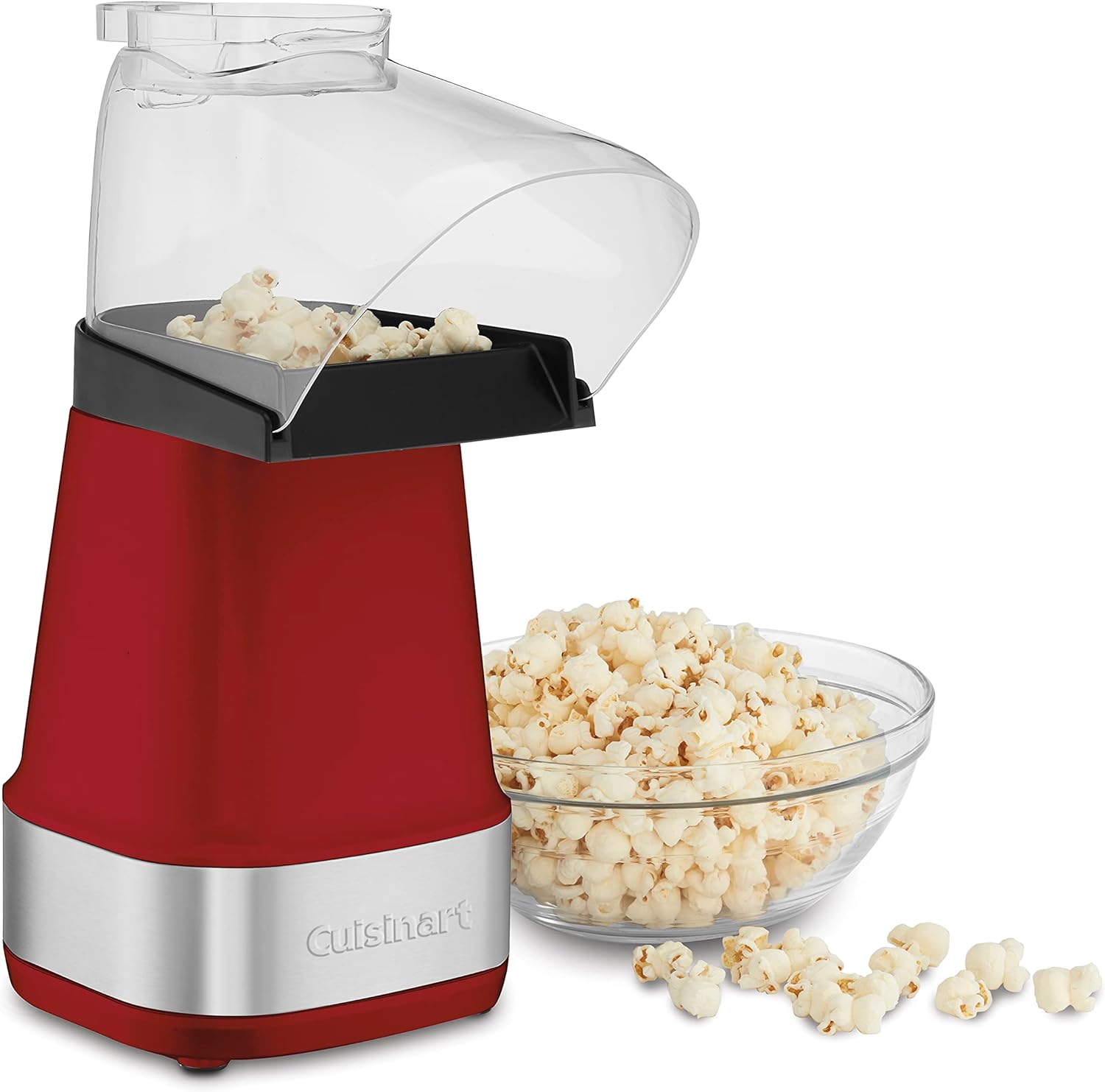 Cuisinart EasyPop Hot Air Popcorn Maker Color Red , BPA-free