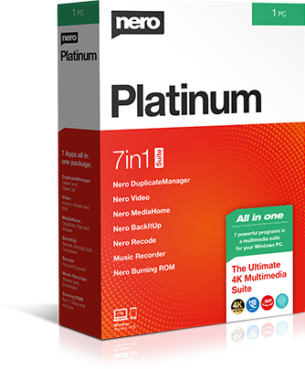 Nero 2020 Platinum Suite (permanent license) + 5 Nero-branded physical goodies (USB stick, etc.) + 11 additional software titles $49.95