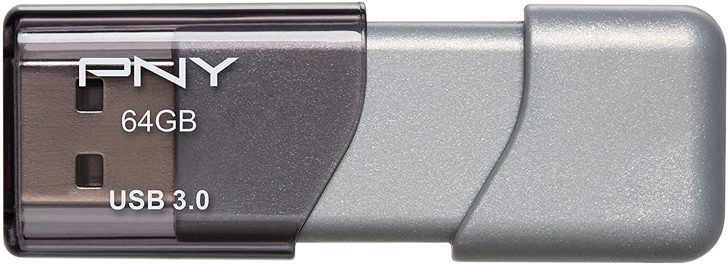 PNY 64GB Turbo Attaché 3 USB 3.0 Flash Drive - (P-FD64GTBOP-GE) $8.99