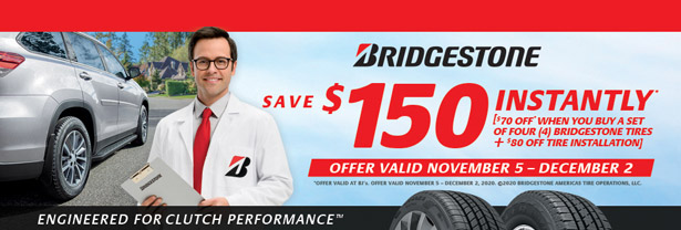 Bjs Has 150 Off Instantly On Bridgestone Tires Install 40 Off Yokohama 80 Off Pirelli