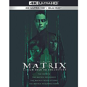 Matrix, The 4-Film Déjà vu Collection (4K UHD + BD + Digital) $34.99