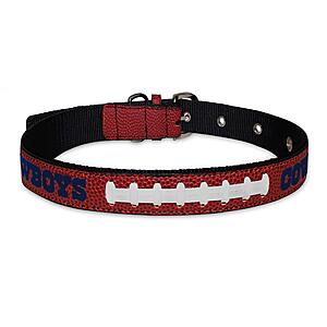 Pets First Tough Leather Pet Collar NFL Dallas Cowboys Premium Dog Collar, Limited Edition, Size Small. Best & Strongest Heavy-Duty Dog Collar! $7.99
