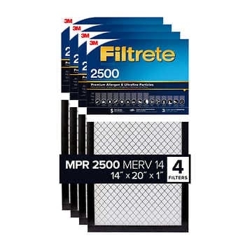 3M 2500 Series Filtrete 1" Filter, 4-pack - $34.99