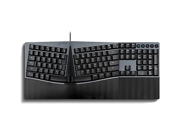 Perixx PERIBOARD-535RD Wired Ergonomic Mechanical Split Keyboard Low-Profile Red Linear Switches $75.59