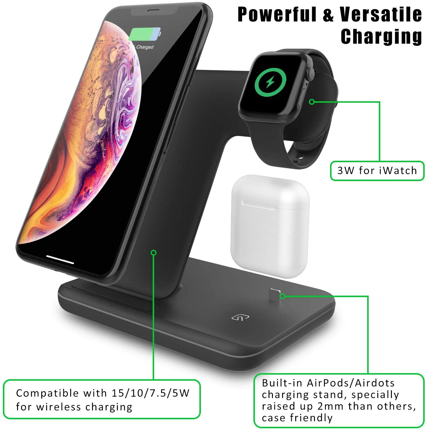 15W Wireless Charger Station - Amazon at $14.80