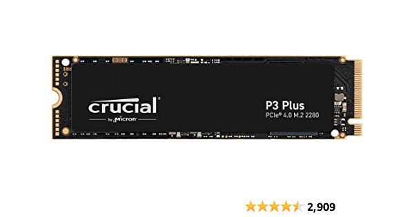 Crucial P3 Plus 1TB PCIe Gen4 3D NAND NVMe M.2 SSD - $51.99
