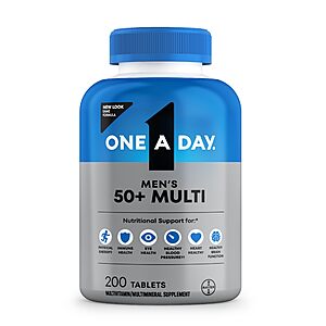 One A Day Men's 50+ Healthy Advantage Multivitamin, 200 Count