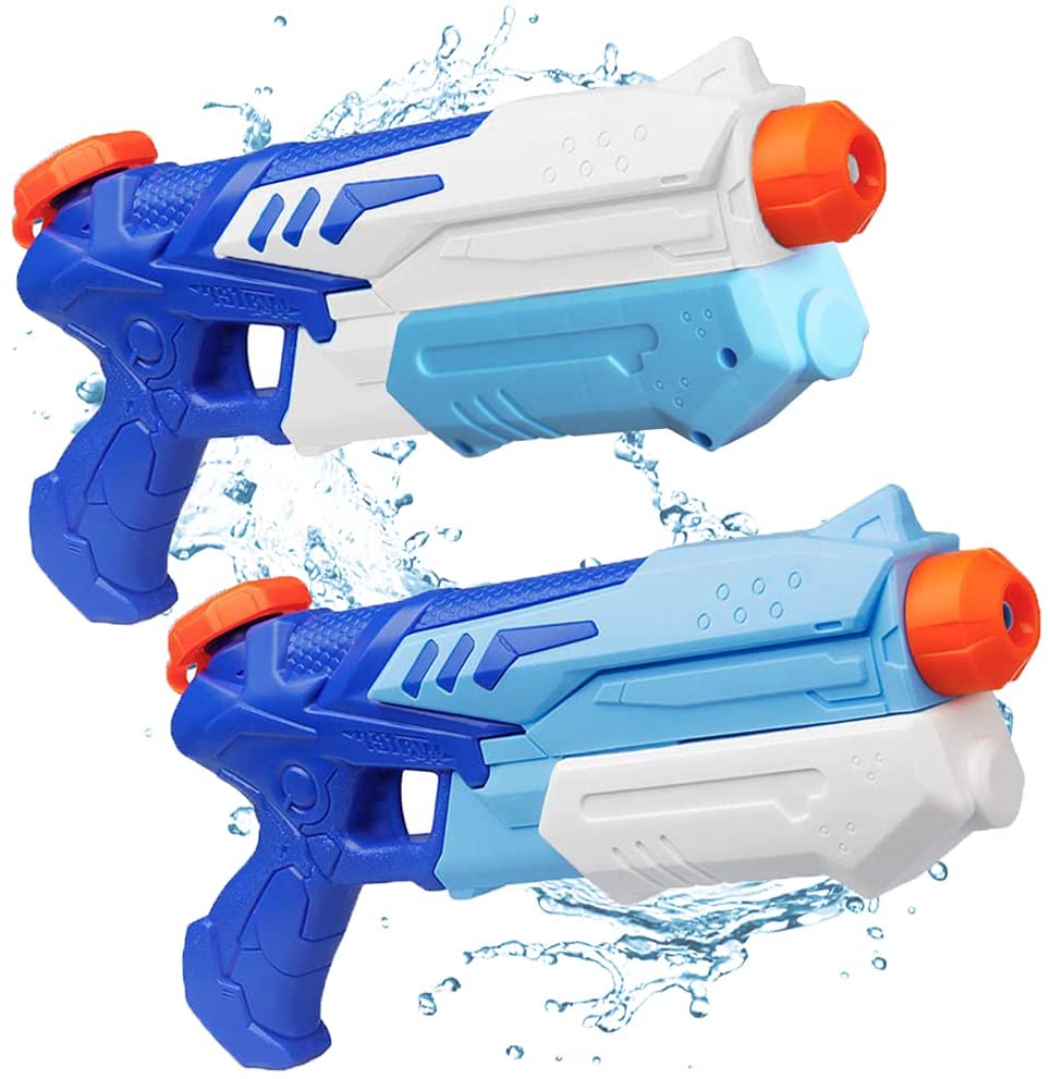2 Pack Water Gun Squirt Guns Water Blaster 300CC High Capacity Water Soaker $7.4 at amazon