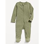 Unisex 2-Way-Zip Sleep &amp; Play Footed One-Piece for Baby For $6.49 @ Old Navy