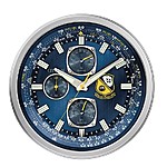 Macy's: Citizen Gallery Blue Angels Indoor / Outdoor Wall Clock (Silver-Tone / Blue) for $82.50 + 12% Cashback