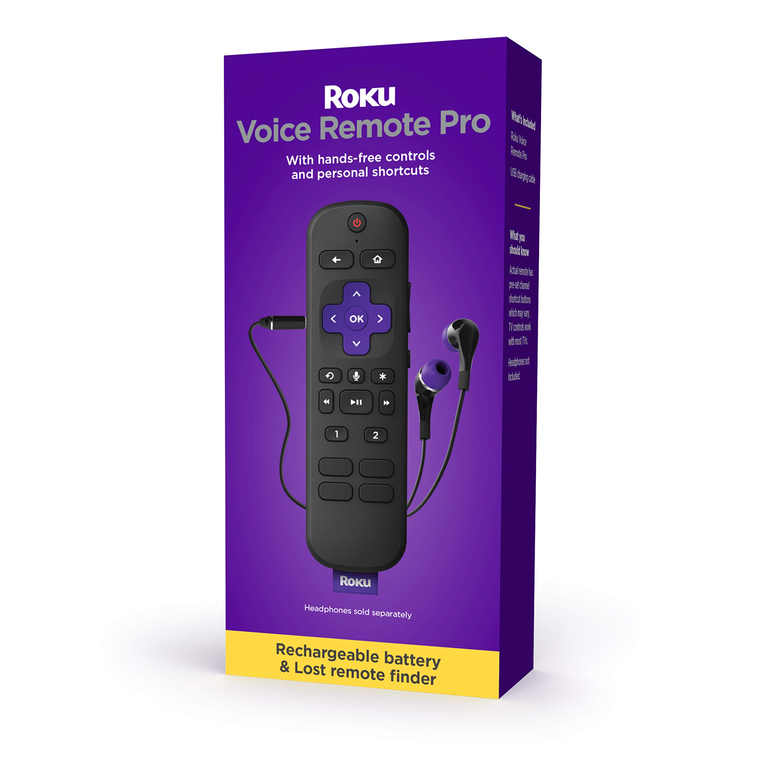 NEW Roku Voice Remote Pro - USB charging (no more batteries!) - $28.97/FS at Amazon