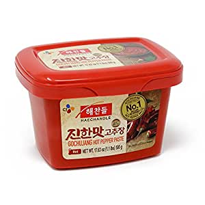CJ Haechandle Gochujang, Hot Pepper Paste, 500g (Korean Spicy Red Chile Paste, 1.1 lb.) as low as $5.99 with 15% S&S Shipping or $6.99 with 5% at Amazon