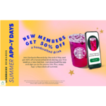 New Starbucks Rewards Member Offer: Join May 7 to May 31 get 50% off ONE Handcrafted drink during 1st week as new member