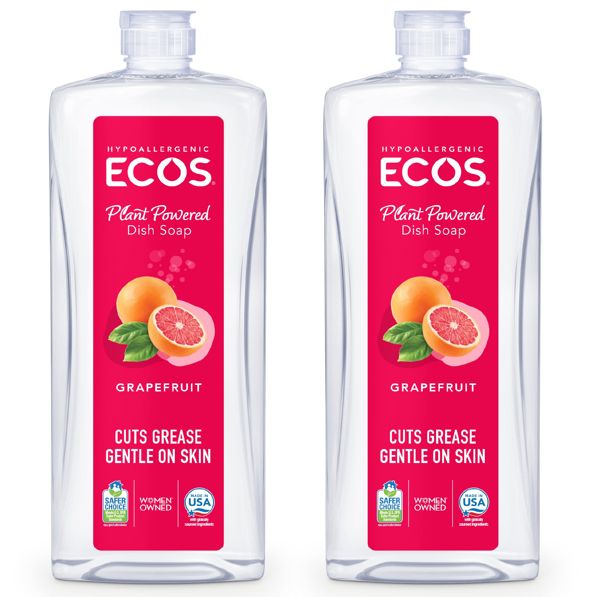 ECOS Dish Soap 25 oz - Grapefruit (Pack of 2) Free Shipping with Prime $5.19