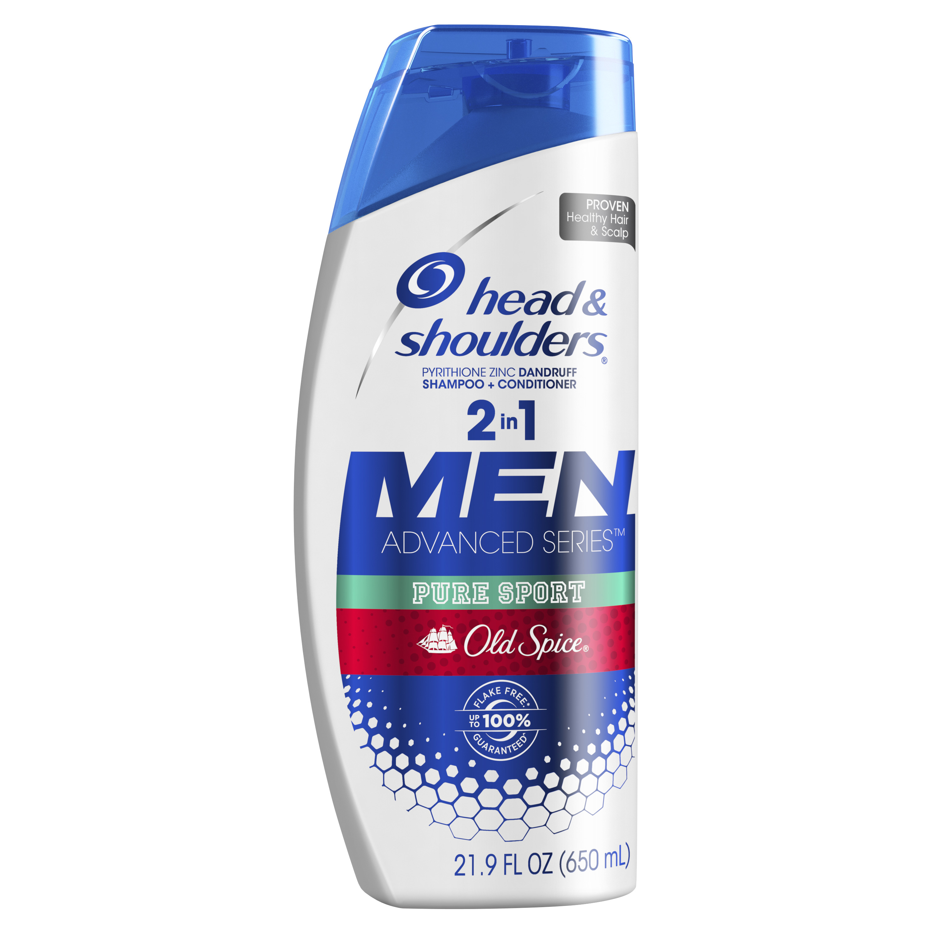 21.9 oz Head and Shoulders Old Spice Swagger or Pure Sport 2 in 1 Dandruff Shampoo & Conditioner - Free store pickup at Walmart $5.47
