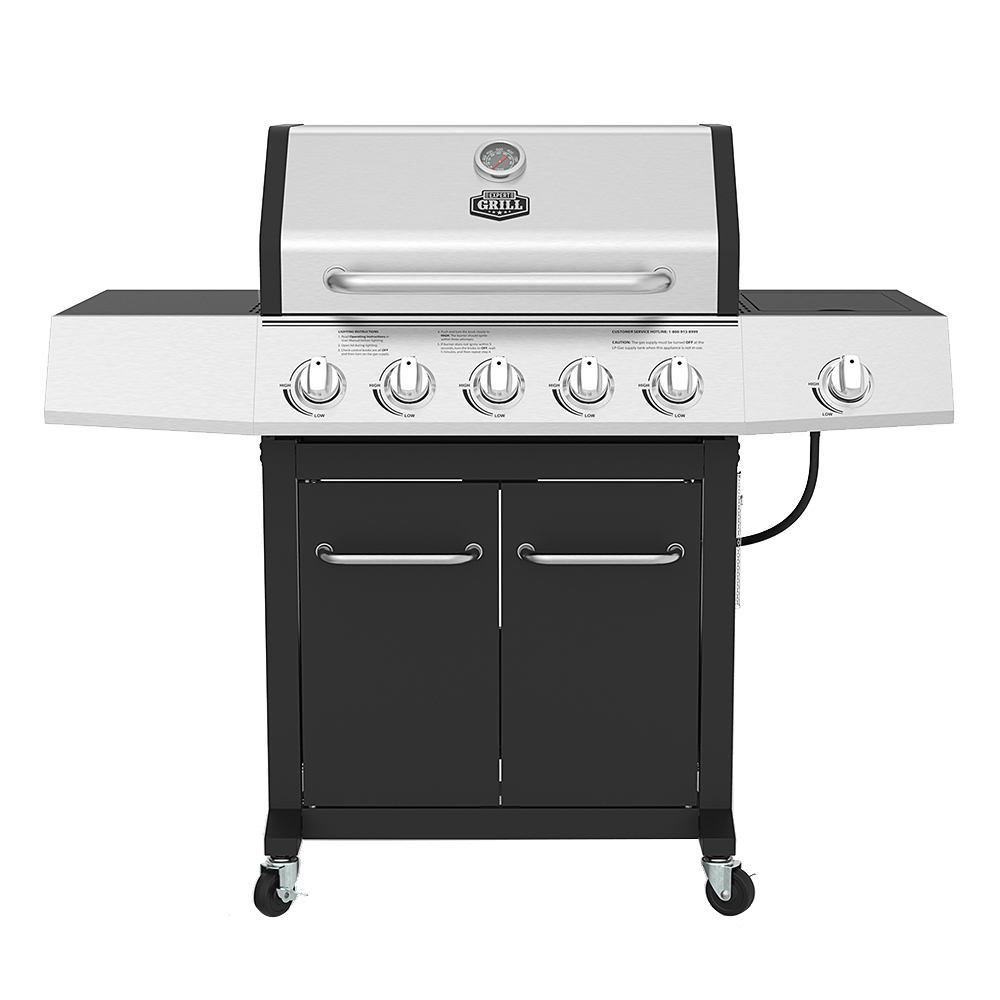 YMMV Expert Grill 5-Burner Propane Gas Grill with Side Burner - $123.50