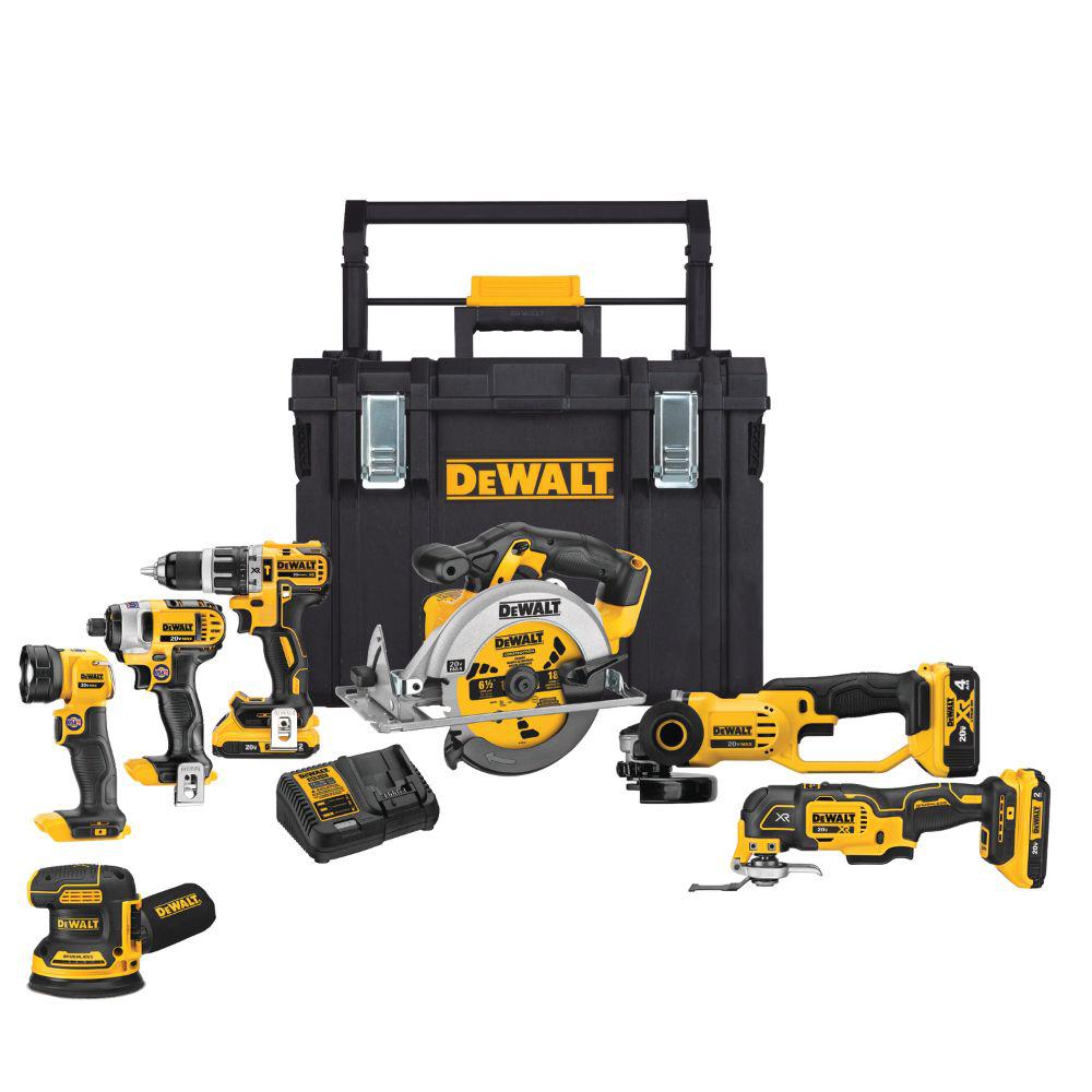 20-Volt MAX Lithium-Ion Cordless Combo Kit (7-Tool) with ToughSystem $499