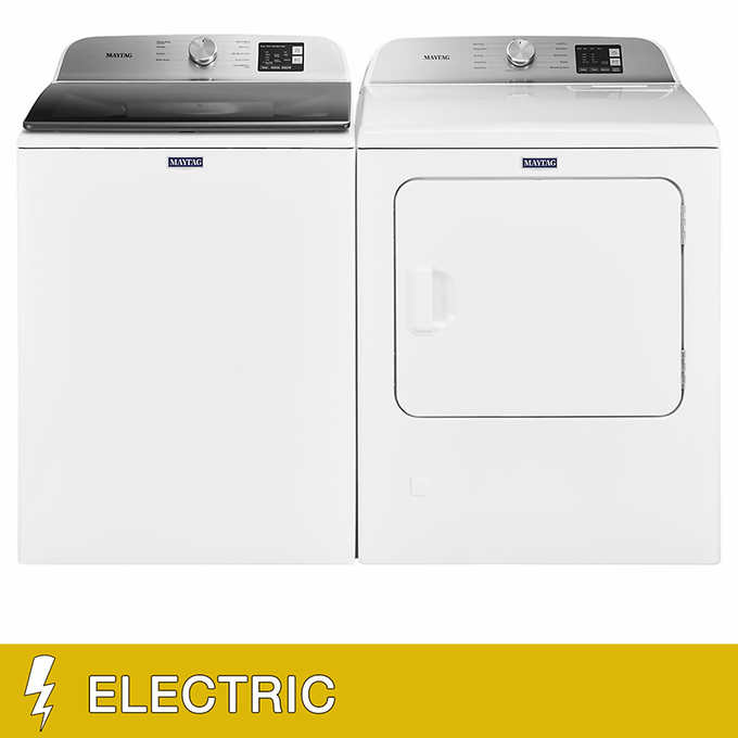 Costco Members Maytag 4.8 cu. ft. Washer and 7.0 cu. ft. ELECTRIC