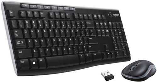 Logitech - MK270 Full-size Wireless Membrane Keyboard and Mouse Bundle for PC - Black for $20 at BestBuy + Ships free