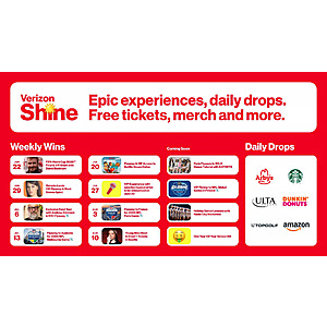 Verizon announces new plans and a loyalty program (Simplicity, One, and Shine) - Daily FIFA Merch drop @ 6/17- 6/19 3pm ET