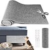 Cat Scratch Furniture Protector, 39.4&amp;quot;x15.8&amp;quot; Self Adhesive Cat Scratch Mat Pad,Cut to Fit DIY Replacement Carpet for Tree,Wall,Bed,Door, Couch Protector (Light Grey) $10.7
