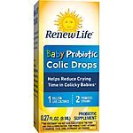 Renew Life Baby Probiotic - Probiotic Colic Drops, Shelf Stable Probiotic Supplement - 1 Billion - 0.27 Ounces - $2.43 + FS at Amazon or less with subscribe and save
