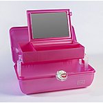 Caboodles On-The-Go-Girl Cosmetic Case, Pink - $7.50 at Amazon + FS with Prime