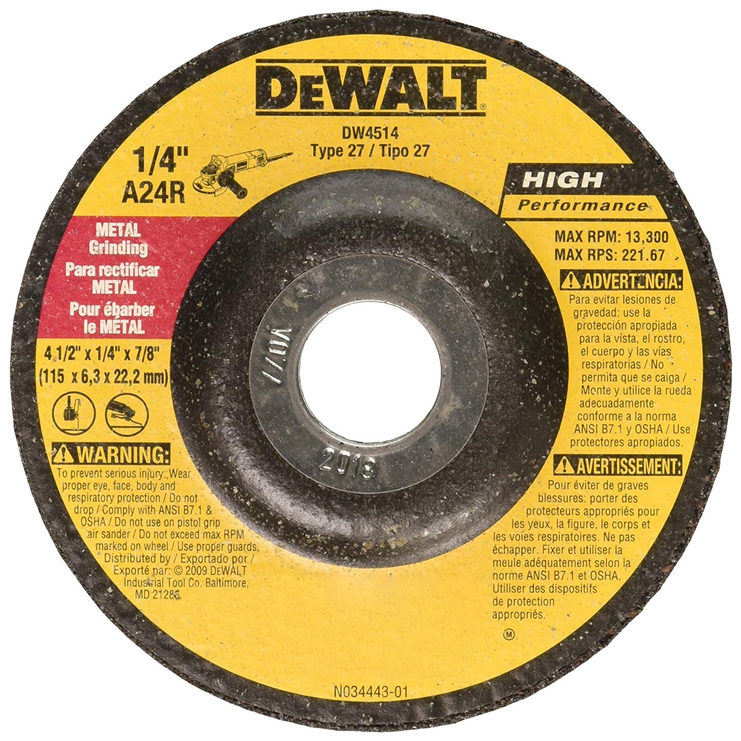 DEWALT Metal Grinding Wheels starting at $1.83 + FS at Amazon