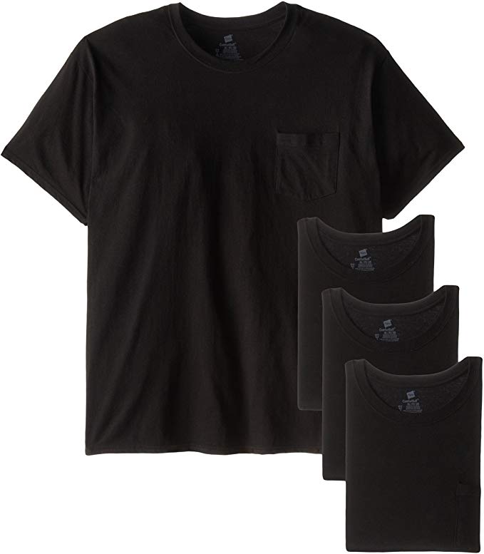4 pack - Hanes Men's Fresh IQ Pocket T-Shirt - $4.75 at Amazon + FS with subscribe and save