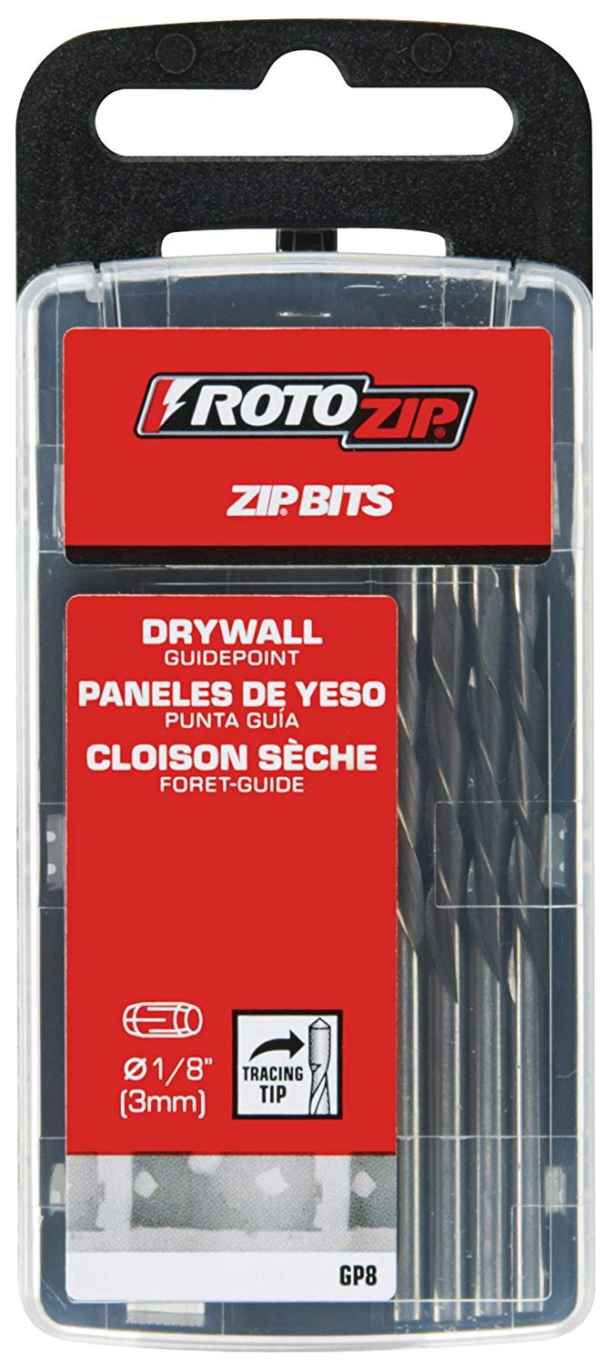 8-pack RotoZip Drywall Cutting Zip Bit for $3.99 + FS with Prime (and other bits from Makita and Dewalt)