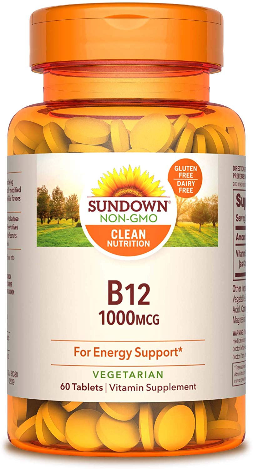 Sundown B12 Vitamins $2.01 for 60 at Walmart or $6.03 for 180 at Amazon (or less with subscribe and save)