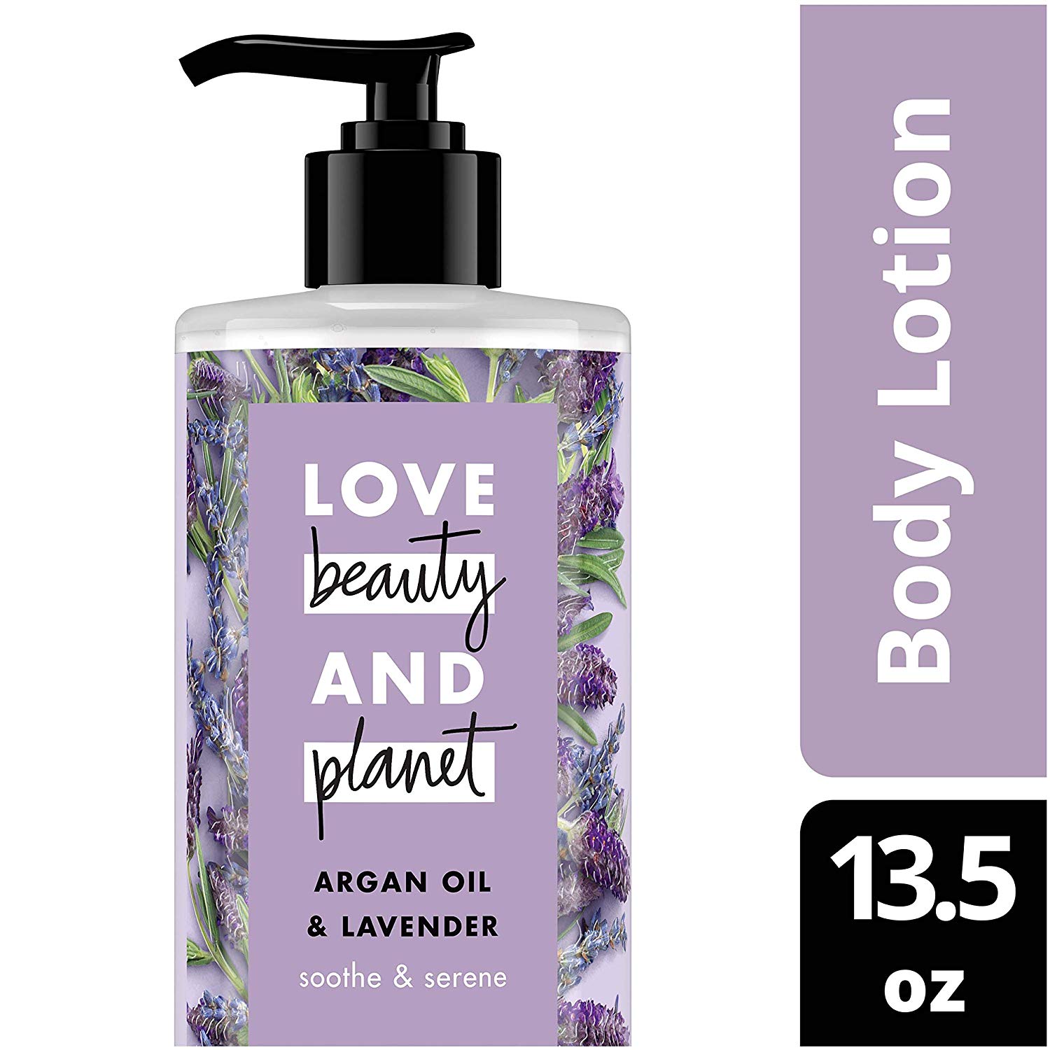 Love Beauty and Planet Argan Oil &amp;amp; Lavender Body Lotion, Soothe &amp;amp; Serene, 13.5 oz $2.79