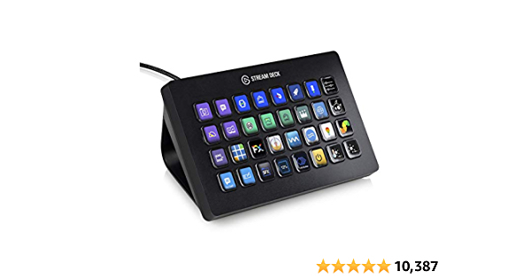 Elgato Stream Deck XL - Advanced Stream Control with 32 Customizable LCD Keys, for Windows 10 and macOS 10.13 or Later (10GAT9901) - $100