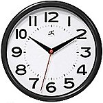Infinity Instruments Metro Wall Clock, Black : $5