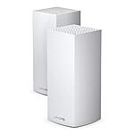 Linksys MX10600 Velop AX Whole Home WiFi 6 System: Wireless Router and Extender, 5.3 Gbps, 6,000 sq ft Range, 100 devices (2-Pack) $130
