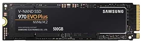 SAMSUNG 970 EVO Plus SSD 500GB - M.2 NVMe Interface Internal Solid State Drive with V-NAND Technology (MZ-V7S500B/AM) $59.99