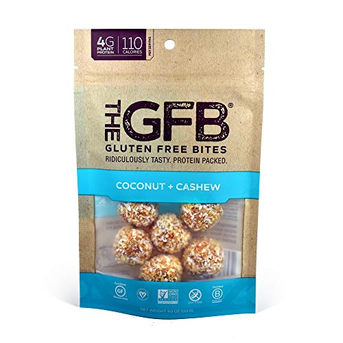 The GFB Gluten Free, Non GMO High Protein Bites, Coconut Cashew Crunch, 4 Ounce - Snacks - Price with Subscribe and Save $3.12