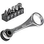 Klein Tools 1/4" Drive Electrician's Mini Ratchet w/ Screwdriver Bits & Adapter $12 (Select Home Depot Locations) + Free Shipping