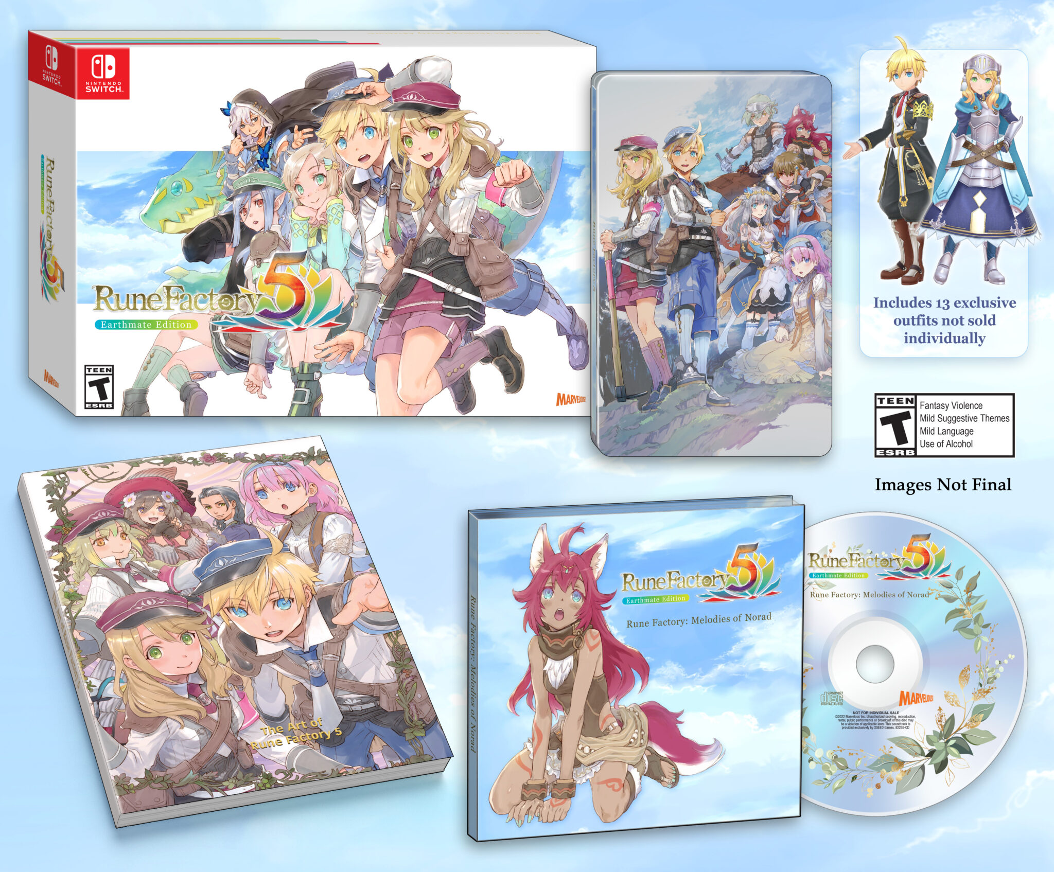 Switch Rune Factory 5 Earthmate Limited edition preorder $80 at Best Buy