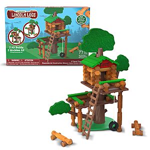 Lincoln Logs 2 Tiered Tree House Building Set,Educational Toy,Gift for Kids,Girls and Boys,STEM Retro Classic Toy $30