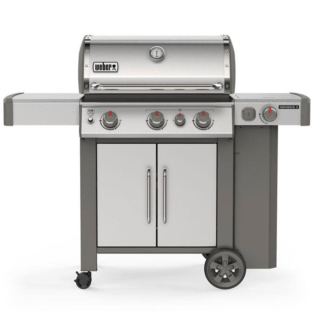 Weber Genesis II S-335 3-Burner Propane Gas Grill in Stainless Steel-61006001 - The Home Depot $564