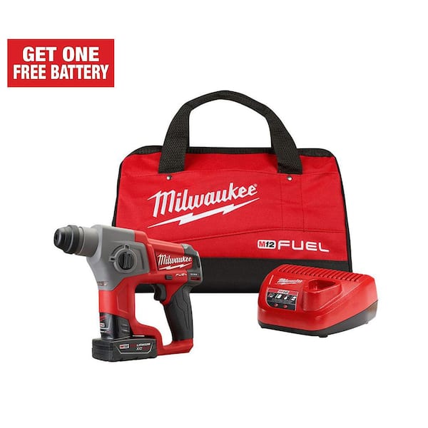 m12 5/8 sds plus hammer drill with 4.0 and 5.0 H.O battery $259.00