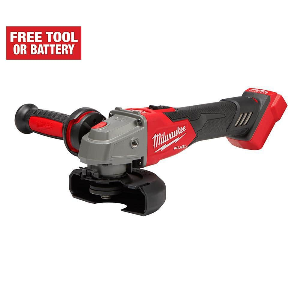 Milwaukee M18 FUEL 18V Lithium-Ion Brushless Cordless 4-1/2 in./5 in. Grinder with Variable Speed & Slide Switch (Tool-Only) 2889-20 - The Home Depot $130