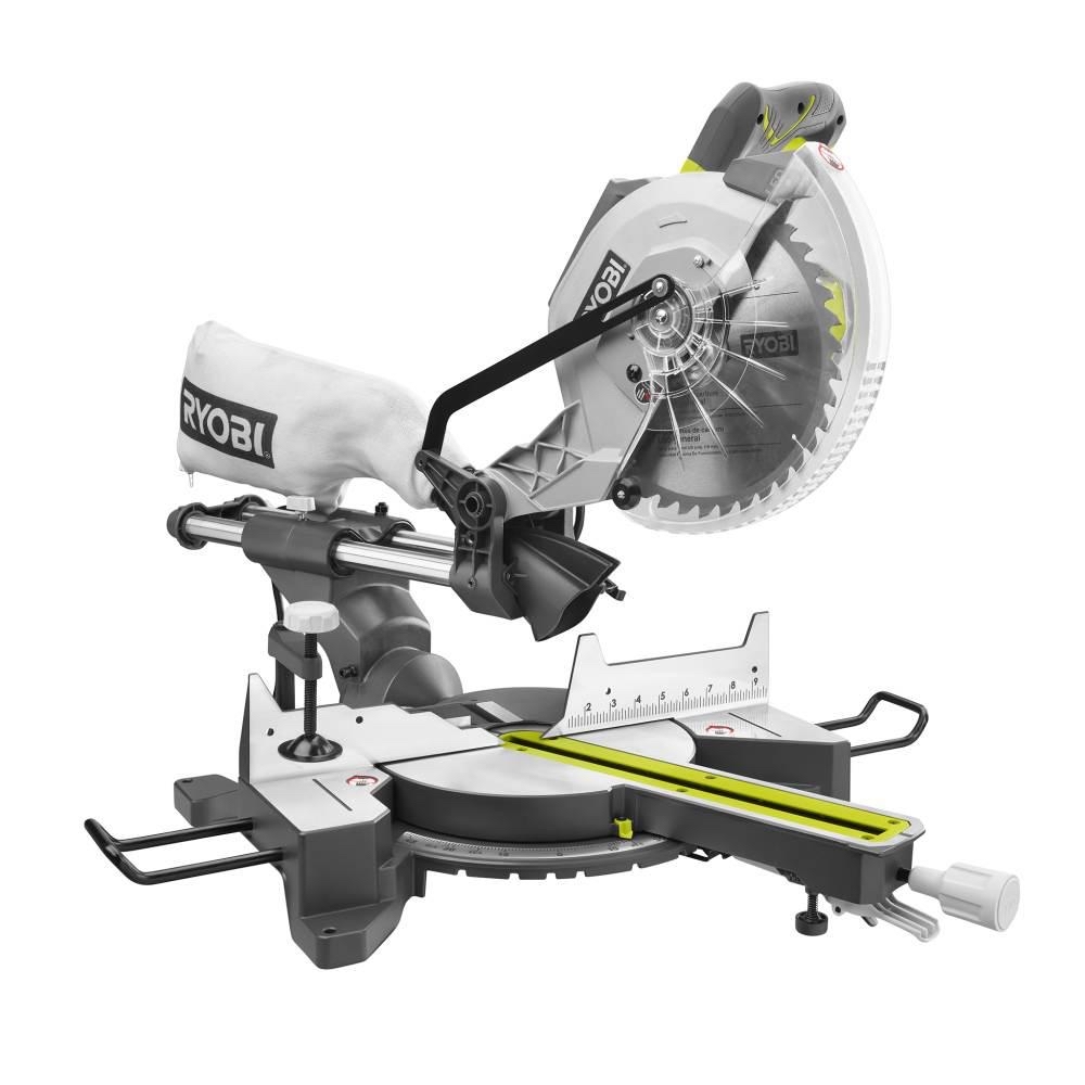 RYOBI 15 Amp 10 in. Sliding Compound Miter Saw and 18Volt Cordless